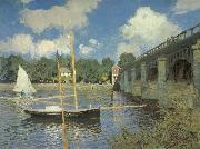 Claude Monet Le Pont routier,Argenteuil France oil painting artist